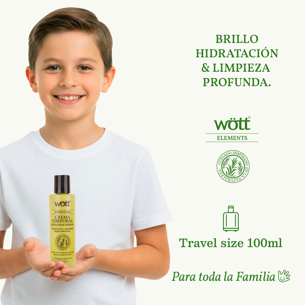 CREMA CORPORAL HERBAL WOTT 100 ML