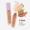Corrector Liquido de Alta Cobertura Acabado Mate y Larga Duración para Ojeras e Imperfecciones Tono Sand Nude Le Foose