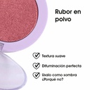 Rubor en Polvo Acabado Natural Color Intenso Textura Ligera y Difuminado Uniforme Tono Aura Le Foose