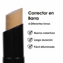 Corrector en Barra Cover Me Alta Cobertura Acabado Mate y Larga Duración para Ojeras e Imperfecciones Tono Deep Beige Le Foose