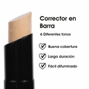 Corrector en Barra Cover Me Alta Cobertura Acabado Mate y Larga Duración para Ojeras e Imperfecciones Tono Beige Le Foose