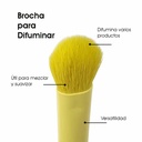 Brocha para Difuminar Sombra de Ojos con Cerdas Suaves Transiciones Uniformes y Acabados sin Lineas Le Foose