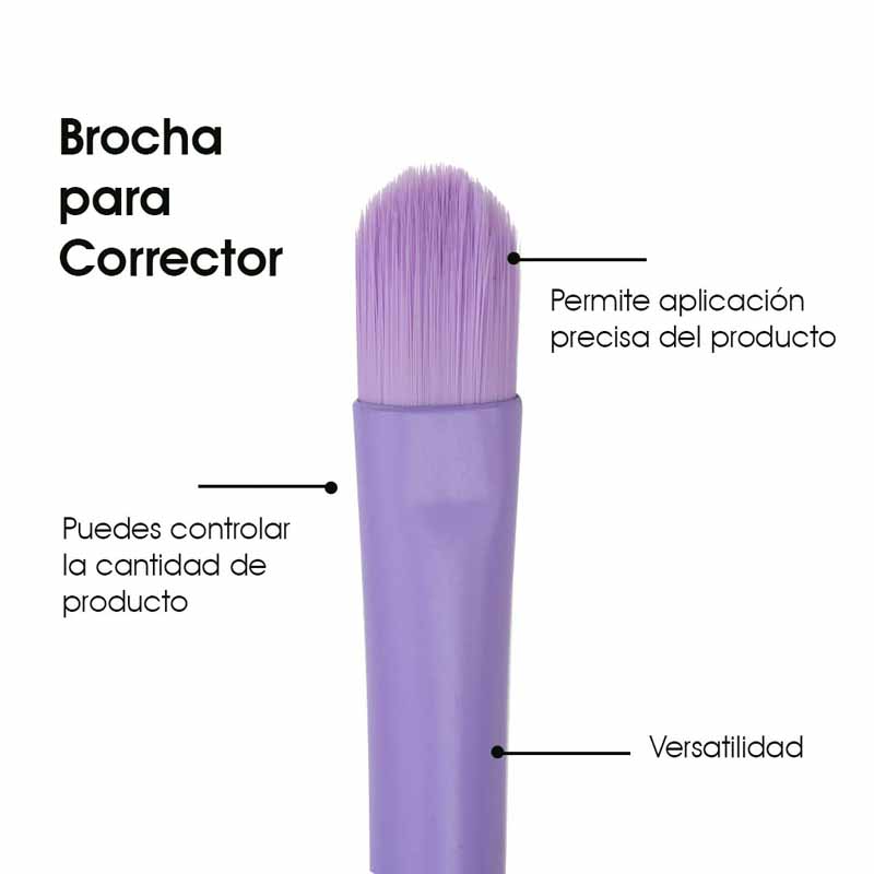Brocha para Corrector de Precisión con Aplicación Uniforme y Cobertura en Ojeras e Imperfecciones Le Foose