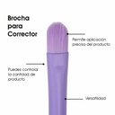 Brocha para Corrector de Precisión con Aplicación Uniforme y Cobertura en Ojeras e Imperfecciones Le Foose