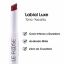 Labial Mate de Larga Duración Alta Cobertura y Formula Cremosa con Color Intenso Tono Yakarta Le Foose