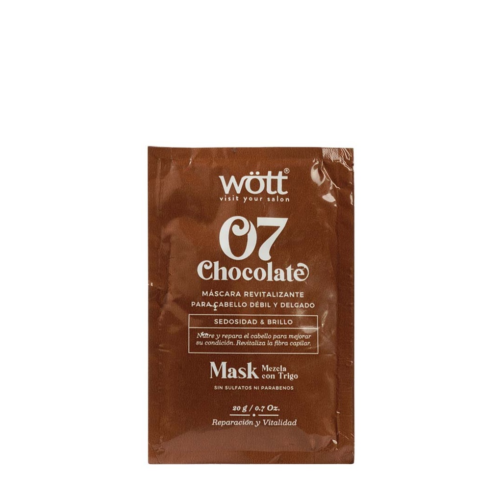 TRAT. EN MASCARILLA EN SOBRE CHOCOLATE DE WOTT 07