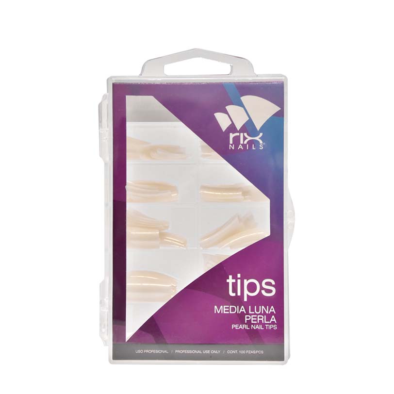 CAJA DE UÑAS RIX C/100 PERLA