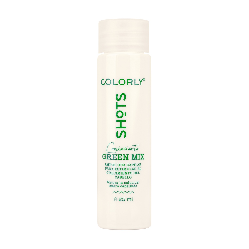 AMPOLLETA CAPILAR PARA EL CRECIMIENTO GREEN MIX SHOTS COLORLY