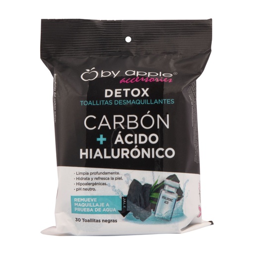 [DESM-CAR] TOALLITAS DESMAQUILLANTES DE CARBON Y ACIDO HIALURO