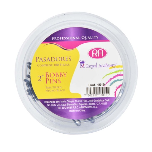 [1519] PASADOR NEGRO BOTE C/100 RA